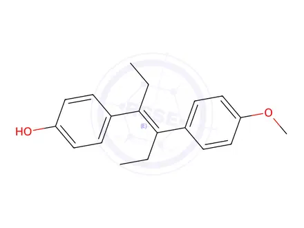 Chemical structure of Diethylstilbestrol Monomethyl Ether
