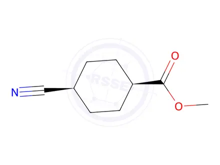 Chemical structure of cis methyl 4-cyanocyclohexanecarboxylate