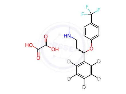Chemical structure of Fluoxetine-d5 Oxalate