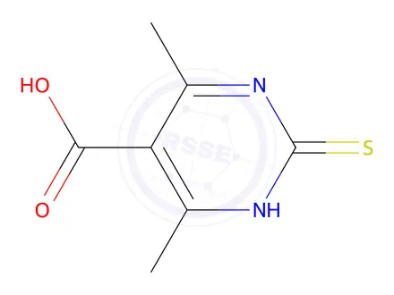 Chemical structure of 4,6-Dimethyl-2-thioxo-1,2-dihydropyrimidine-5-carboxylic acid