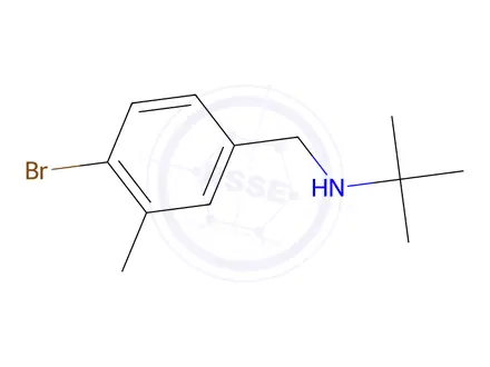 Chemical structure of n-(4-Bromo-3-methylbenzyl)-2-methylpropan-2-amine
