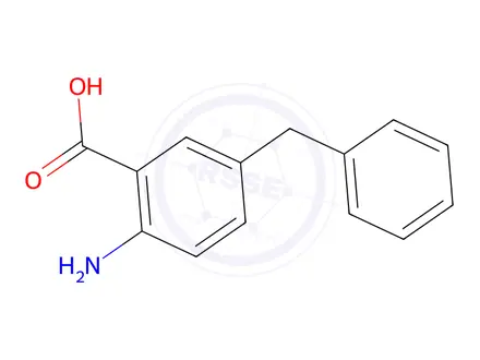 Chemical structure of 2-Amino-5-benzylbenzoic Acid