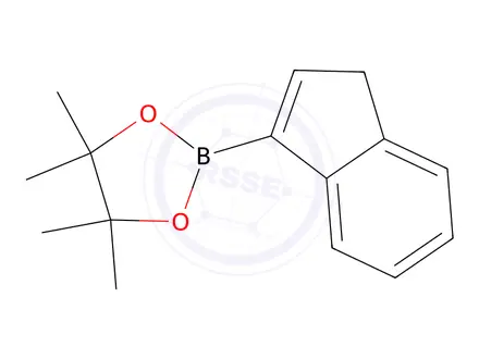 Chemical structure of 2-(1H-Inden-3-yl)-4,4,5,5-tetramethyl-1,3,2-dioxaborolane