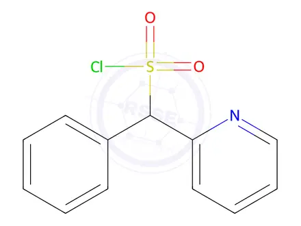 Chemical structure of Phenyl(pyridin-2-yl)methanesulfonyl chloride
