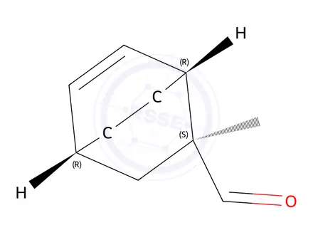 Chemical structure of Bicyclo[2.2.2]oct-5-ene-2-carboxaldehyde, 2-methyl-, [1R-(1alpha,2alpha,4alpha)]-(9CI)