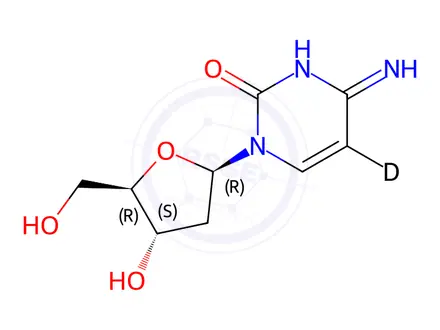 Chemical structure of 2’-Deoxy Cytidine-5-d1