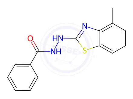 Chemical structure of N'-(4-Methylbenzo[d]thiazol-2-yl)benzohydrazide