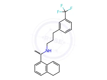 Chemical structure of Cinacalcet 5,6-Dihydro Racemate Base