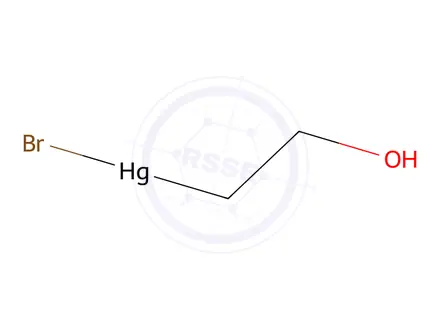 Chemical structure of Bromo(2-hydroxyethyl)mercury(II)