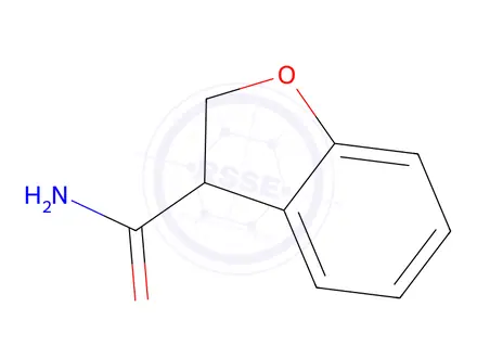 Chemical structure of 2,3-dihydro-1-benzofuran-3-carboxamide
