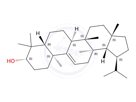 Chemical structure of hancolupenol