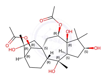 Chemical structure of grayanotoxin III 6,14-diacetate