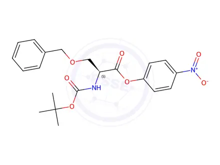 Chemical structure of BOC-SER(BZL)-ONP