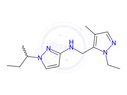 Chemical structure of 1-sec-butyl-N-[(1-ethyl-4-methyl-1H-pyrazol-5-yl)methyl]-1H-pyrazol-3-amine