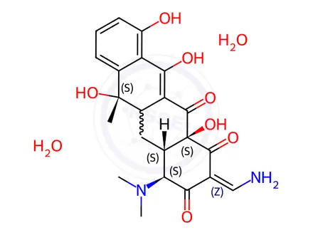 Chemical structure of Tetracycline Hydrate