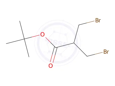 Chemical structure of tert-Butyl 3-bromo-2-(bromomethyl)propanoate
