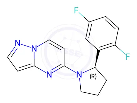 Chemical structure of Larotrectinib Sulfate Impurity 4 (Larotrectinib DFP-PPP Impurity)