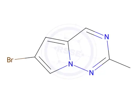 Chemical structure of 6-bromo-2-methylpyrrolo[2,1-f][1,2,4]triazine
