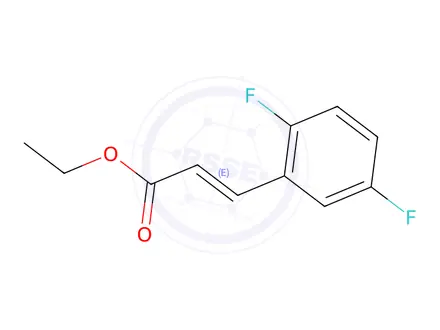 Chemical structure of 3-(2,5-Difluorophenyl)-2-propenoic Acid Ethyl Ester