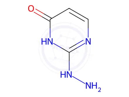 Chemical structure of 2,4(1H,3H)-Pyrimidinedione, 2-hydrazone (9CI)