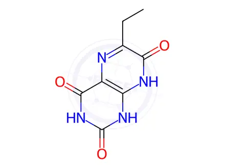 Chemical structure of 6-Ethyl-2,4,7-pteridinetriol