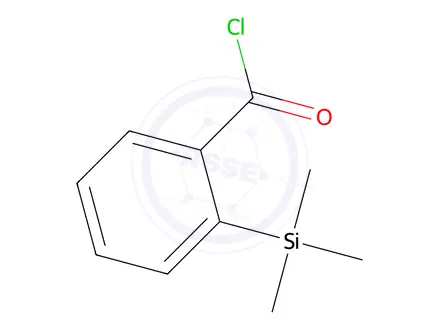 Chemical structure of Benzoyl chloride, 2-(trimethylsilyl)-(9CI)