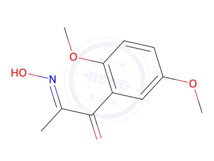 Chemical structure of 1-(2,5-Dimethoxyphenyl)-2-oximino-1-propanone