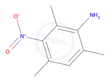 Chemical structure of 3-Nitromesidine