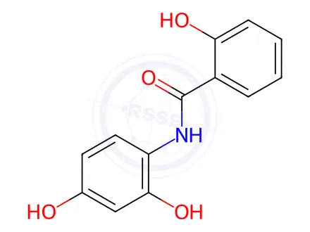 Chemical structure of Benzamide, N-(2,4-dihydroxyphenyl)-2-hydroxy-