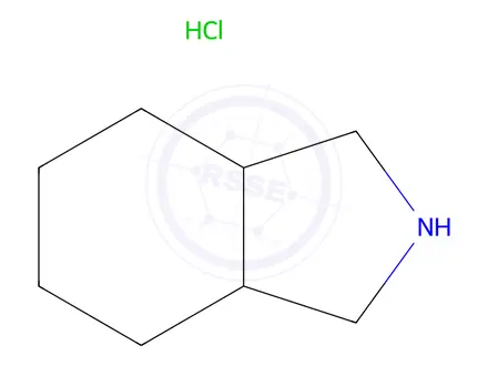 Chemical structure of (3aR,7aR)-Octahydro-1H-isoindole Hydrochloridea