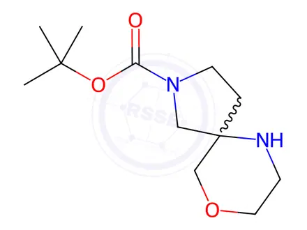 Chemical structure of 9-Oxa-2,6-diazaspiro[4.5]decane-2-carboxylic Acid 1,1-Dimethylethyl Ester