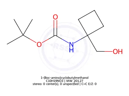 Chemical structure of 1-(Boc-amino)cyclobutylmethanol