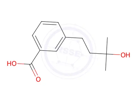 Chemical structure of 3-(3-Hydroxy-3-methylbutyl)benzoic acid