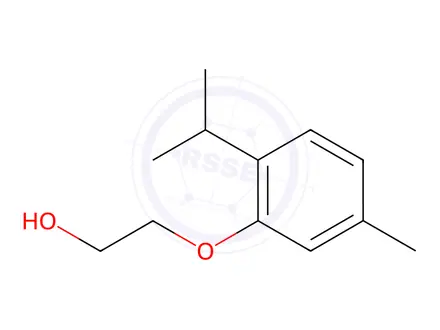 Chemical structure of 2-Thymyloxyethanol