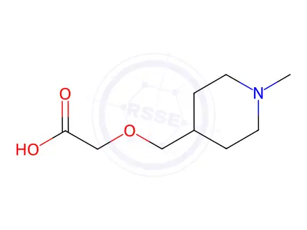 Chemical structure of 2-((1-Methylpiperidin-4-yl)methoxy)acetic acid