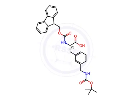 Chemical structure of BOC-L-2-AMINOMETHYLPHE(FMOC)