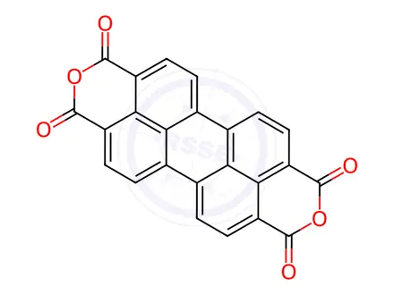 Chemical structure of 3,4,9,10-Perylenetetracarboxylic dianhydride