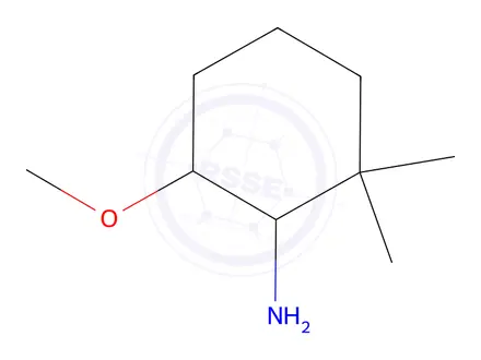Chemical structure of 6-Methoxy-2,2-dimethylcyclohexan-1-amine