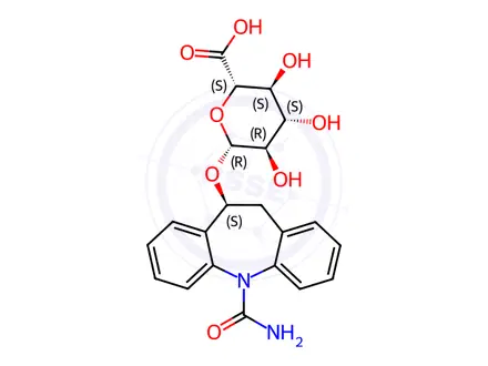 Chemical structure of Eslicarbazepine glucuronideQ: What is Eslicarbazepine glucuronide Q: What is the CAS Number of Eslicarbazepine glucuronide