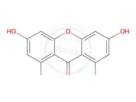 Chemical structure of 1,3,6,8-tetrahydroxy-9H-xanthen-9-one