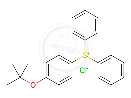 Chemical structure of [4-[(2-Methylpropan-2-yl)oxy]phenyl]-diphenylsulfanium,chloride