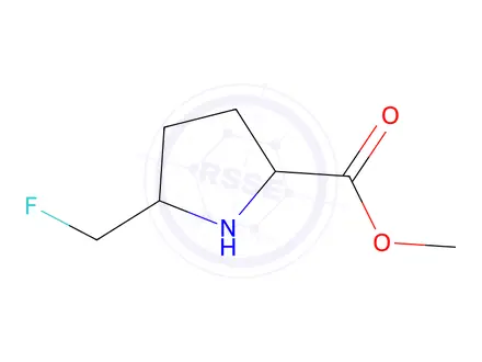 Chemical structure of Methyl 5-(fluoromethyl)pyrrolidine-2-carboxylate