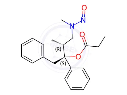 Chemical structure of N-Nitroso Desmethyl Dextropropoxyphene