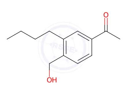 Chemical structure of 1-(3-Butyl-4-(hydroxymethyl)phenyl)ethan-1-one