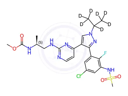 Chemical structure of Encorafenib-d7
