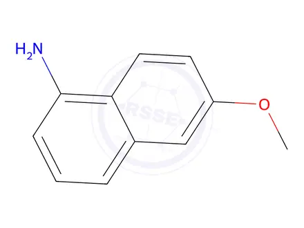 Chemical structure of 1-Amino-6-methoxy naphthalene