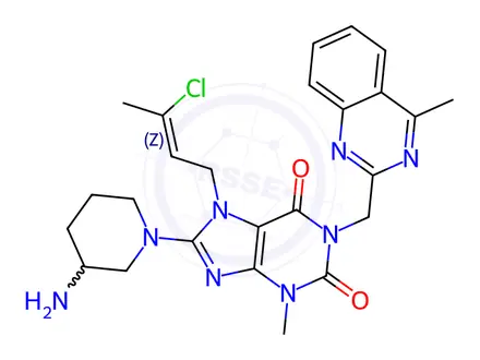 Chemical structure of Linagliptin Impurity S