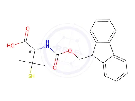 Chemical structure of Fmoc-D-Penicillamine