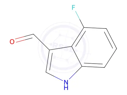 Chemical structure of 4-FLUORO-1H-INDOLE-3-CARBALDEHYDE