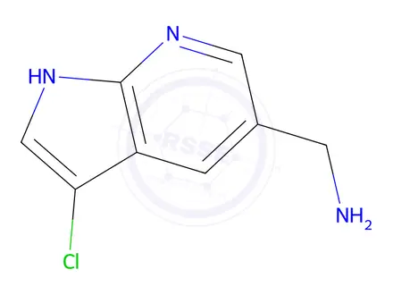 Chemical structure of (3-Chloro-1H-pyrrolo[2,3-b]pyridin-5-yl)methanamine